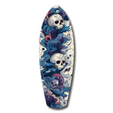 Midnight Skull Nocturnal Shadows Glass Wall Art.